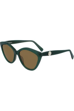 Longchamp Femme, Accessoires, Vert, Taille: ONE Size Lunettes de soleil vertes en acétate