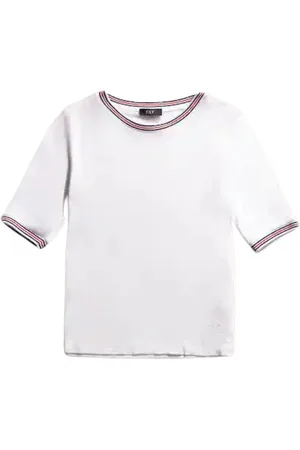FAY Femme, Tops, Blanc, Taille: 42 FR Collection de T-shirts blancs et polos