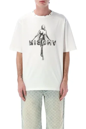 MISBHV Homme, Tops, Blanc, Taille: L Tee-shirt Graphique Vintage