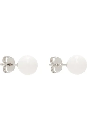 DRIES VAN NOTEN Homme, Accessoires, Blanc, Taille: ONE Size Boucles d`oreilles en laiton et perles
