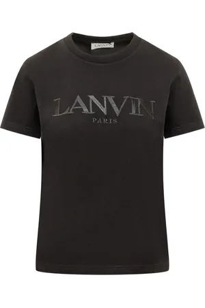 Lanvin Femme, Tops, Noir, Taille: 36 FR T-shirt brodé