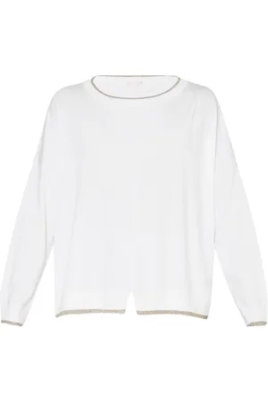 Liu Jo Femme, Tops, Blanc, Taille: 38 FR Pull Blanc