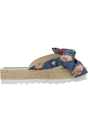 Jeffrey Campbell Femme, Chaussures, Bleu, Taille: 40 EU Sandales à 3 lanières pour les jours d