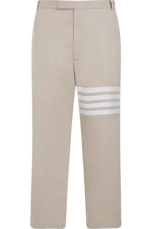 Thom Browne Homme, Pantalons, , Taille: L Pantalon Droit en Coton