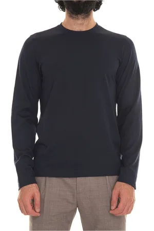 Gran Sasso Homme, Tops, Bleu, Taille: M T-shirt à Manches Longues en Laine