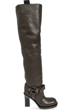 Burberry Femme, Chaussures, Brun, Taille: 37 1/2 EU Bottes hautes en cuir
