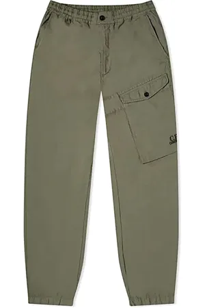 C.P. Company Homme, Pantalons, Vert, Taille: L Pantalon Décontracté en Coton