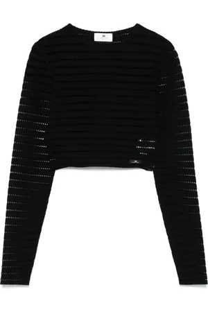 Elisabetta Franchi Femme, Pulls, Noir, Taille: 38 FR Chic T-shirt Nero pour femmes