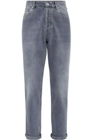 Brunello Cucinelli Homme, Jeans, Gris, Taille: M Jean en denim gris
