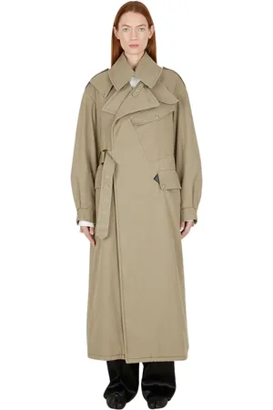 Maison Margiela Femme, Manteaux, Vert, Taille: 36 FR Trench-coat Réversible