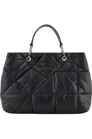Emporio Armani Femme, Sacs, Noir, Taille: ONE Size Sac de shopping élégant