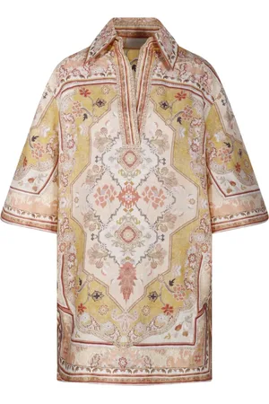 ZIMMERMANN Femme, Robes, Multicolore, Taille: 40 FR Robe Tunique Moutarde