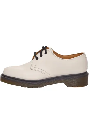 Dr. Martens Femme, Chaussures, Blanc, Taille: 40 EU 1461 Smooth Last 84 Chaussures Plates à Lacets