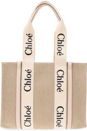 Chloé Femme, Sacs, , Taille: ONE Size Sac Shopper Medium Woody