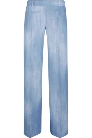 ERMANNO SCERVINO Femme, Jeans, Bleu, Taille: 40 FR Pantalon en Coton Bleu