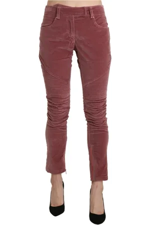 ERMANNO SCERVINO Femme, Pantalons, Rouge, Taille: 36 FR Pantalon Skinny en Coton Taille Moyenne