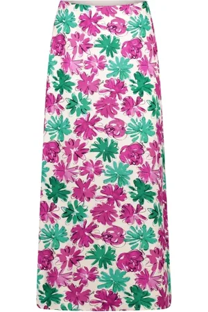 Fabienne Chapot Femme, Jupes, Multicolore, Taille: 38 FR Jupe Midi Trapèze Florale