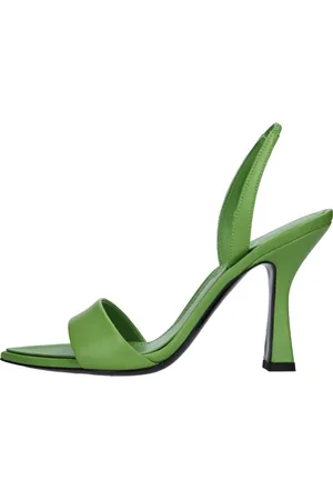 3Juin Femme, Chaussures, Vert, Taille: 37 1/2 EU Sandales Vertes