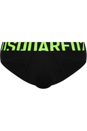 Dsquared2 Homme, Sous-vêtements, Noir, Taille: S Slips en coton avec logo