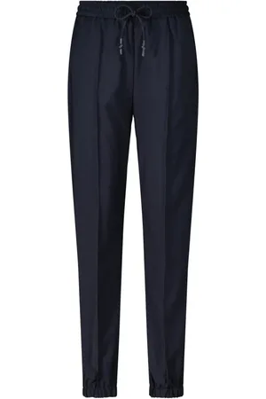 Lacoste Femme, Pantalons, Bleu, Taille: 40 FR Pantalon de survêtement oversize en laine