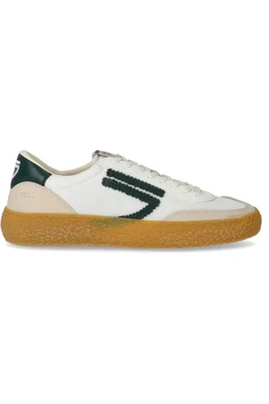 Puraai Homme, Chaussures, Blanc, Taille: 42 EU Baskets en mesh Evergreen avec détails verts
