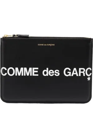 Comme des Garçons Homme, Accessoires, Noir, Taille: ONE Size Portefeuille Grand Logo