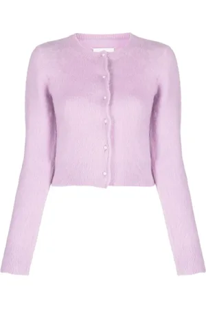 Maison Margiela Femme, Pulls, Violet, Taille: 40 FR Pull Lilas en Mélange d`Angora