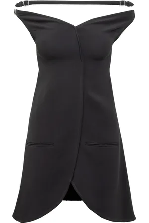 Courrèges Femme, Robes, Noir, Taille: 38 FR Mini-robe Ellipse