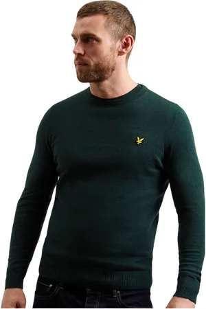 Lyle & Scott Homme, Sweatshirts et sweats à capuche, Vert, Taille: 2XL T-shirt court