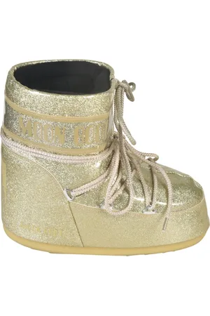 Moon Boot Femme, Chaussures, , Taille: 36 EU Bottes Dorées pour un Look Élégant