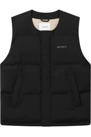 Les Deux Homme, Vestes, Noir, Taille: S Veste matelassée