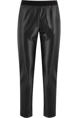 ERMANNO SCERVINO Femme, Pantalons, Noir, Taille: 38 FR Pantalon Slim en Similicuir