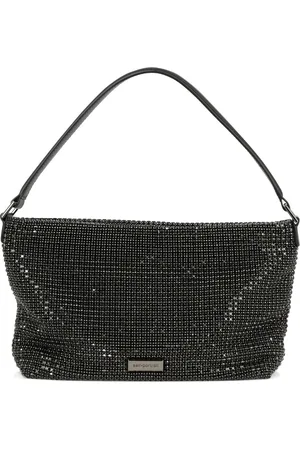 Self-Portrait Femme, Sacs, Noir, Taille: ONE Size Sac Hobo Medium Diamantè