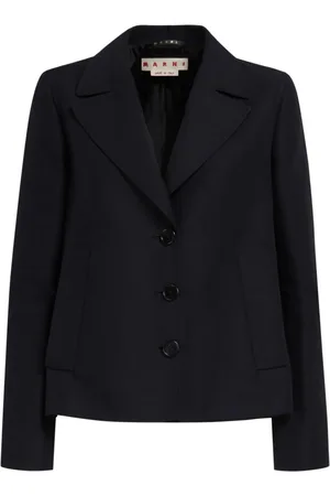 Marni Femme, Vestes, Noir, Taille: 40 FR Veste Cady A-line à pli creux au dos