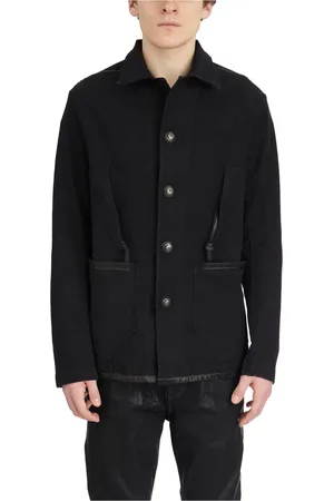 ISAAC SELLAM EXPERIENCE Homme, Vestes, Noir, Taille: M Veste Neworker en Coton