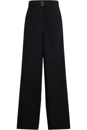 Lanvin Femme, Pantalons, Noir, Taille: 40 FR Élégant pantalon à poches et fermeture boutonnée