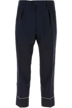Etro Homme, Pantalons, Bleu, Taille: S Pantalon en Coton Bleu Nuit