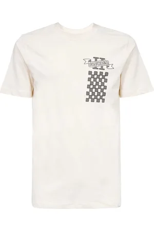 Les Deux Homme, Tops, , Taille: S T-shirt à col rond côtelé avec imprimé