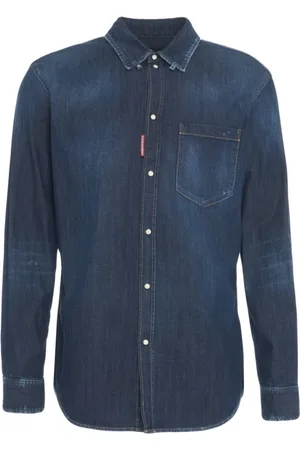 Dsquared2 Homme, Chemises, Bleu, Taille: S Relax Dan Denim Shirt