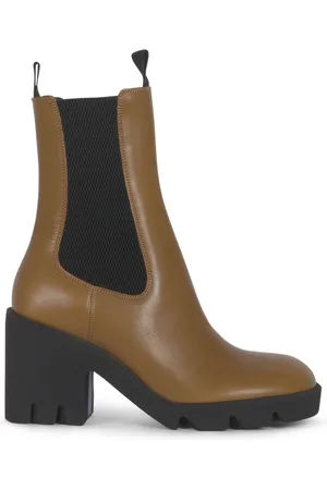 Burberry Femme, Chaussures, Brun, Taille: 38 EU Bottines Chelsea Premium