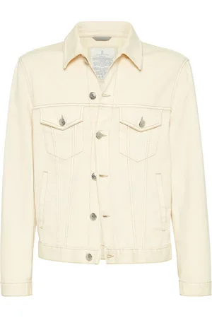 Brunello Cucinelli Homme, Vestes, , Taille: L Veste Crème à 4 Poches