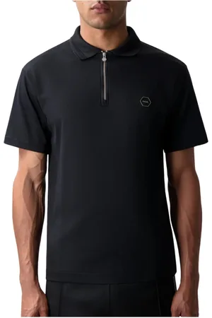 BALR. Homme, Tops, Noir, Taille: S Polo Noir Jet Série Hex