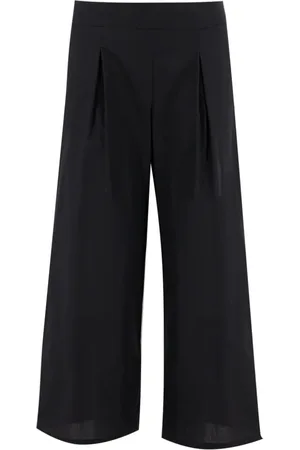 ERMANNO SCERVINO Femme, Pantalons, Noir, Taille: 38 FR Pantalon Large en Coton