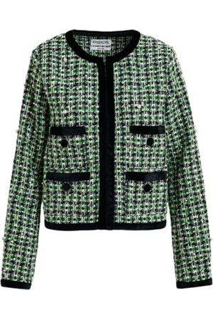 Essentiel Antwerp Femme, Vestes, Multicolore, Taille: 36 FR Veste en tweed avec ornements de perles