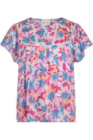 Fabienne Chapot Femme, Blouses et Chemises, Multicolore, Taille: 40 FR Top à Manches Papillon `Kristy`