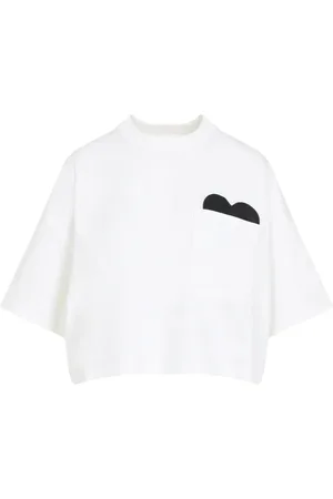 Bottega Veneta Femme, Tops, Blanc, Taille: 40 FR T-shirt en cuir cœur