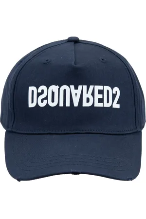 Dsquared2 Unisex, Accessoires, Bleu, Taille: ONE Size Casquette de baseball style vintage avec boucle