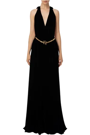 Elisabetta Franchi Femme, Robes, Noir, Taille: 38 FR Maxi Robe