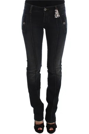 ERMANNO SCERVINO Femme, Jeans, Noir, Taille: 36 FR Jean Slim Fit