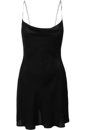 Diesel Femme, Robes, Noir, Taille: 36 FR Robe Métallique D-Minty à Col Bénitier